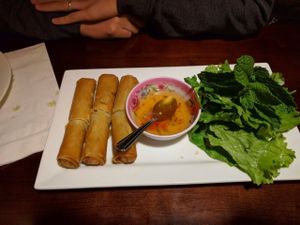 spring rolls at Thai Sapa in Springdale