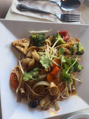 Tofu Drunken Noodles   at Thai Sapa in Springdale