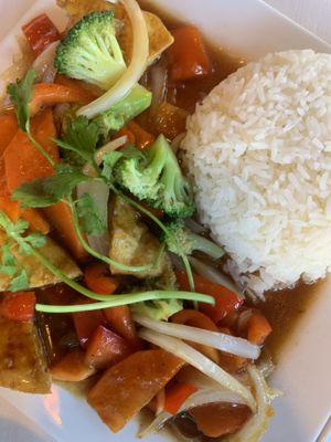 Orange Dish ❤️ at Thai Sapa in Springdale