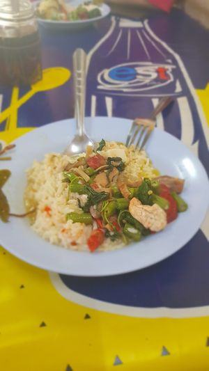 That's not a full portion, because I started before the photo happened😉#Veganuary at Nang Aharn Jay in Bangkok