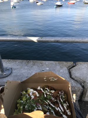 By the nearby quayside  at Sloth and Sparrow in Falmouth