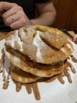Biscoff pancakes  at Sloth and Sparrow in Falmouth