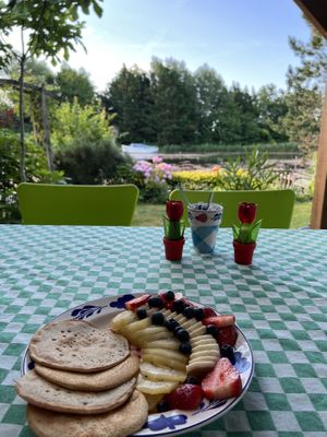 Vegan breakfast by the lake  at De Groene Mus  in Wervershoof