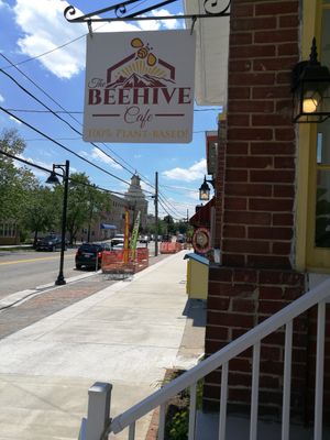Bernie in Berkley springs at The Beehive Cafe in Berkeley Springs