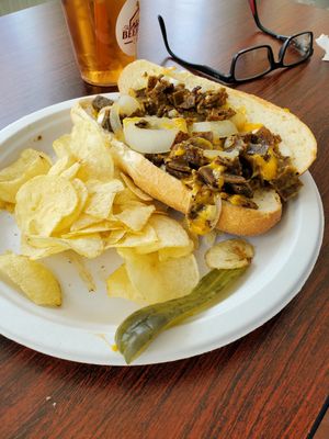 Cheesesteak at The Beehive Cafe in Berkeley Springs
