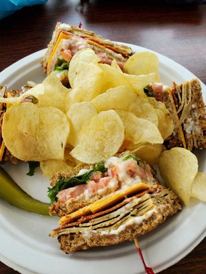 Turkey bacon club at The Beehive Cafe in Berkeley Springs