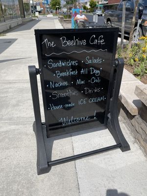 Outside   at The Beehive Cafe in Berkeley Springs