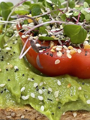 Avocado toast, so good!   at The Beehive Cafe in Berkeley Springs