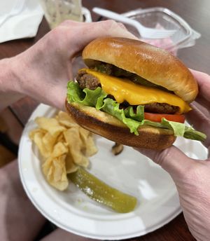 Beehive burger   at The Beehive Cafe in Berkeley Springs