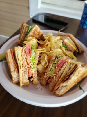 Turkey Bacon Club at The Beehive Cafe in Berkeley Springs
