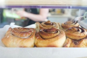 Vegan cinnamon rolls  at KIND - Coffee & eatery in Chichester