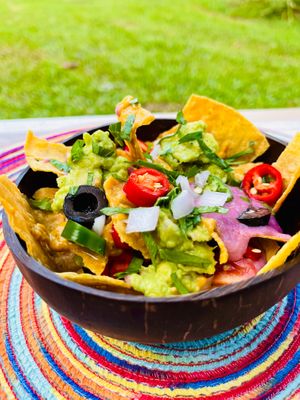 vegan nacho at WakaMama in Central Singapore