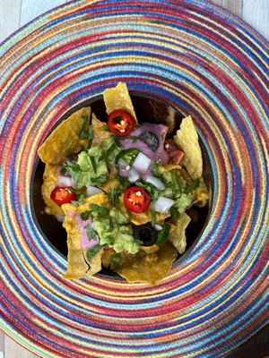 vegan nacho at WakaMama in Central Singapore