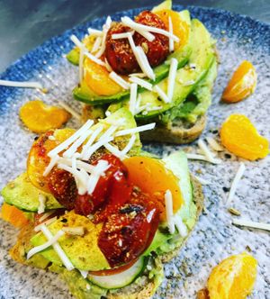 gluten free vegan avocado toast  at WakaMama in Central Singapore