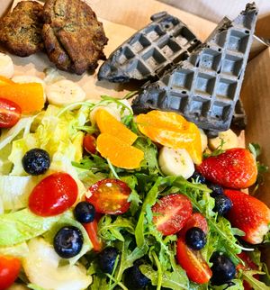 GF vegan MacNonlad Big Breakfast at WakaMama in Central Singapore