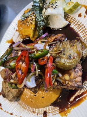 tempeh steak at WakaMama in Central Singapore