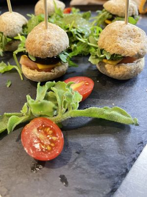 gf vegan mini burger  at WakaMama in Central Singapore