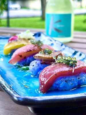 GF Vegan Nigiri Sashimi  at WakaMama in Central Singapore