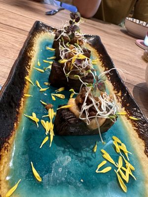 By far 1 of my top 4 dishes selected for this session! Potato with oyster mushroom.  at WakaMama in Central Singapore