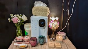 Private Dining Area with Water Dispenser, Phone Stands, etc at WakaMama in Central Singapore