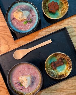 Vegan Amazake with Yakimochi, Chilli & Fruit Chocolate Bon Bons at WakaMama in Central Singapore