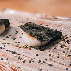 Vegan Black Garlic Yaki Mochi at WakaMama in Central Singapore