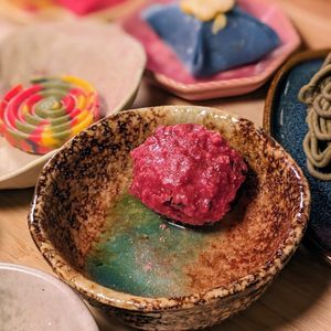 Vegan Pink Ferrero Rocher at WakaMama in Central Singapore