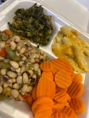 Vegetable plate at Hungry Vegan in Savannah