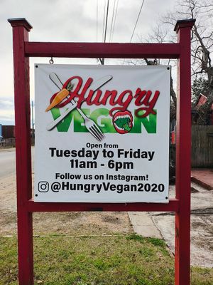 I'm loving their sign too at Hungry Vegan in Savannah