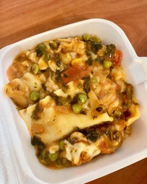 Vegan lasagna at Hungry Vegan in Savannah