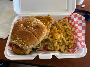 fried cauliflower sandwich at Hungry Vegan in Savannah