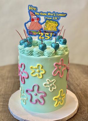 Strawberry cake with vanilla buttercream   at Glamaris Cakes in San Antonio