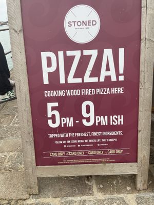   at Stoned Pizza  in St Ives