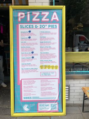 Menu as of June 2021  at Civerinos Slice - OG in Edinburgh