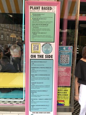 Menú August 2022  at Civerinos Slice - OG in Edinburgh