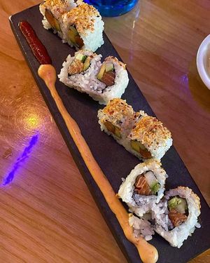 This wast he only thing I've ever liked that had eggplant involved.  Very good  at Lucky Robot in Austin