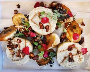 1 vegan dessert Tokyo banana  at Lucky Robot in Austin