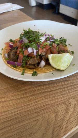 Asado tacos  at Más Veggies Taqueria - LA Farmers Market in Los Angeles