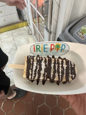 Waffle pop  at Irie Pops in St John
