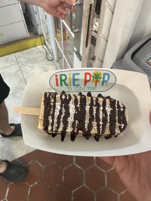 Waffle pop  at Irie Pops in St John
