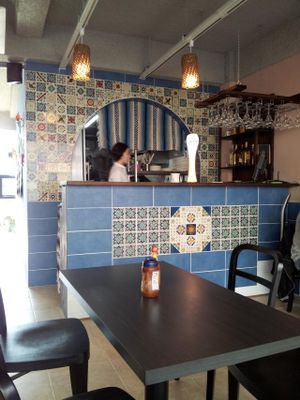 Interior open kitchen at Taco Amigo - 타코 아미고 in Seoul