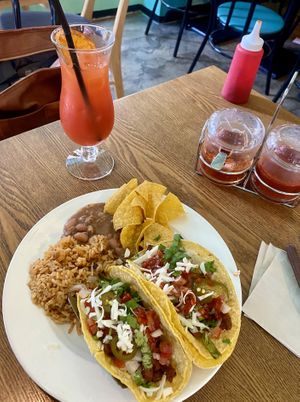 Lunch special - soft corn tacos with soy  at Taco Amigo - 타코 아미고 in Seoul