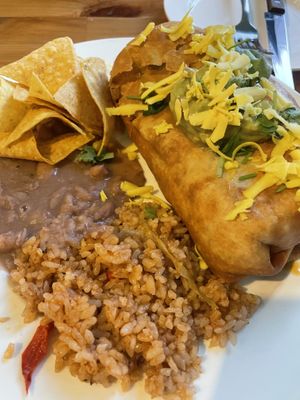Chimichanga with mushroom  at Taco Amigo - 타코 아미고 in Seoul