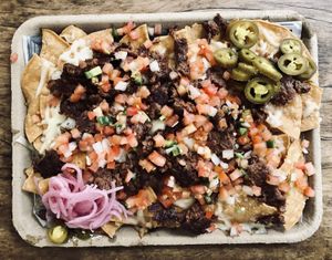 Nachos at Big Sur Taphouse in Big Sur