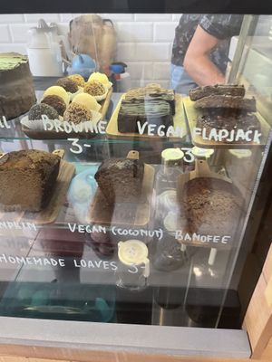 Vegan cakes at Lot Sixty One Coffee in Valletta