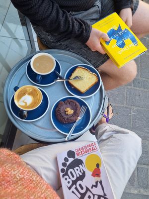 Coffee and cakes at Lot Sixty One Coffee in Valletta