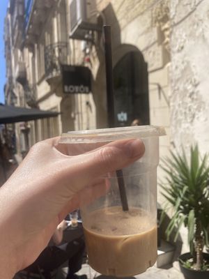 Some vegan cakes on offer. I had the flapjack! Nice coffee too with dairy free options.  at Lot Sixty One Coffee in Valletta