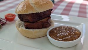 Tageskarte: Nicht-Leberkäse at Café Waltenbergstüberl in Seeon