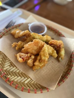 Tempura vegetables from “lean” menu at Saigon in Gelendzhik