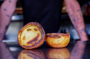Vegan pastel de nata at Estaçao de Santos in Lisbon